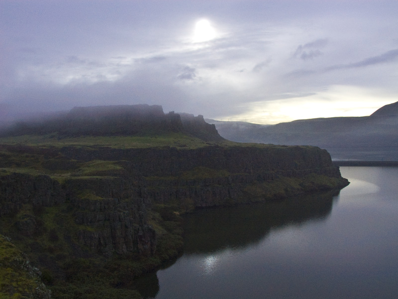 Cloudy Sunrise Over The Columbia River